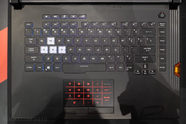 日本語配列のキーボード