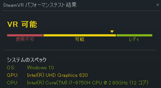 VRパフォーマンステスト