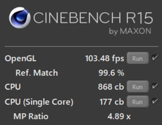 CINEBENCH R15