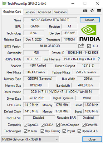 PC/タブレット デスクトップ型PC Core i5-12400FとRTX 3060 Tiのベンチマーク｜DDR4-3200メモリ使用 